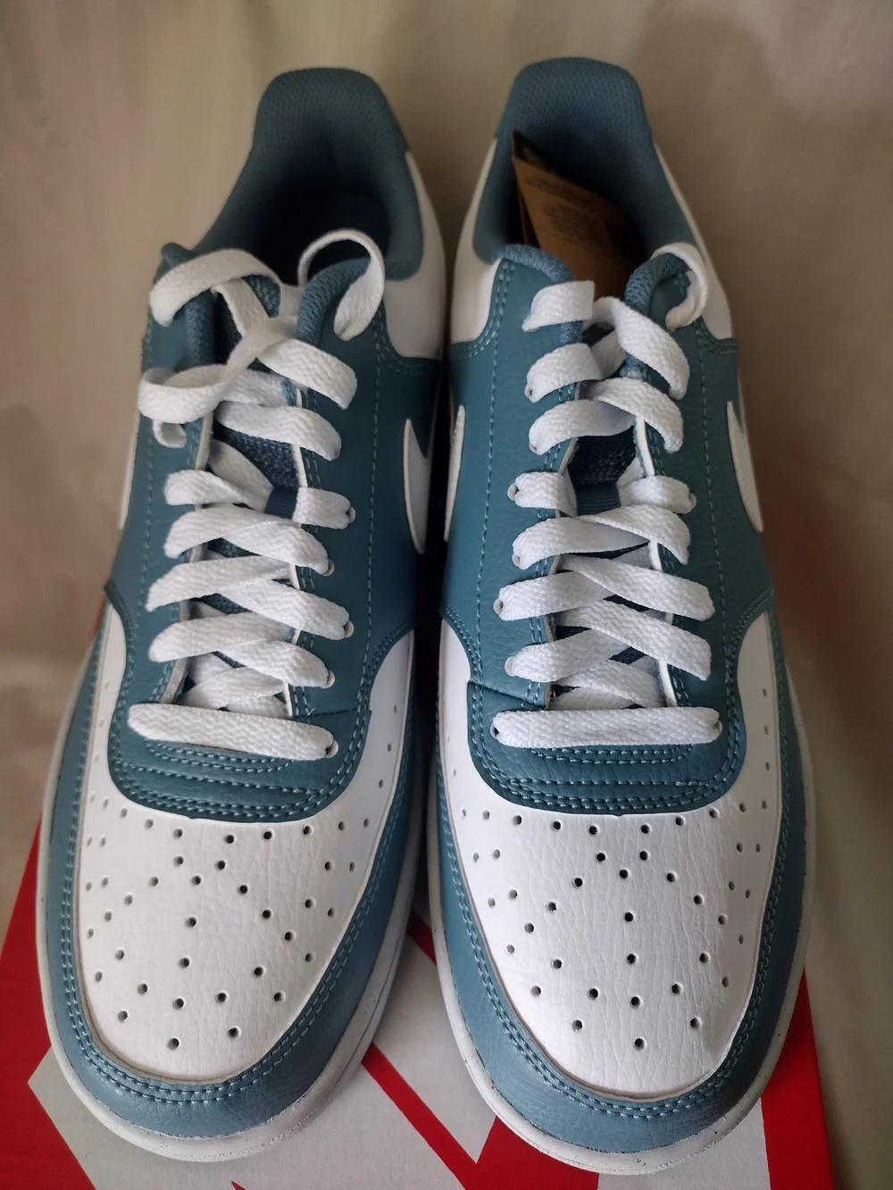 Nike Women’s Low-Top Sneakers in Teal Blue and White